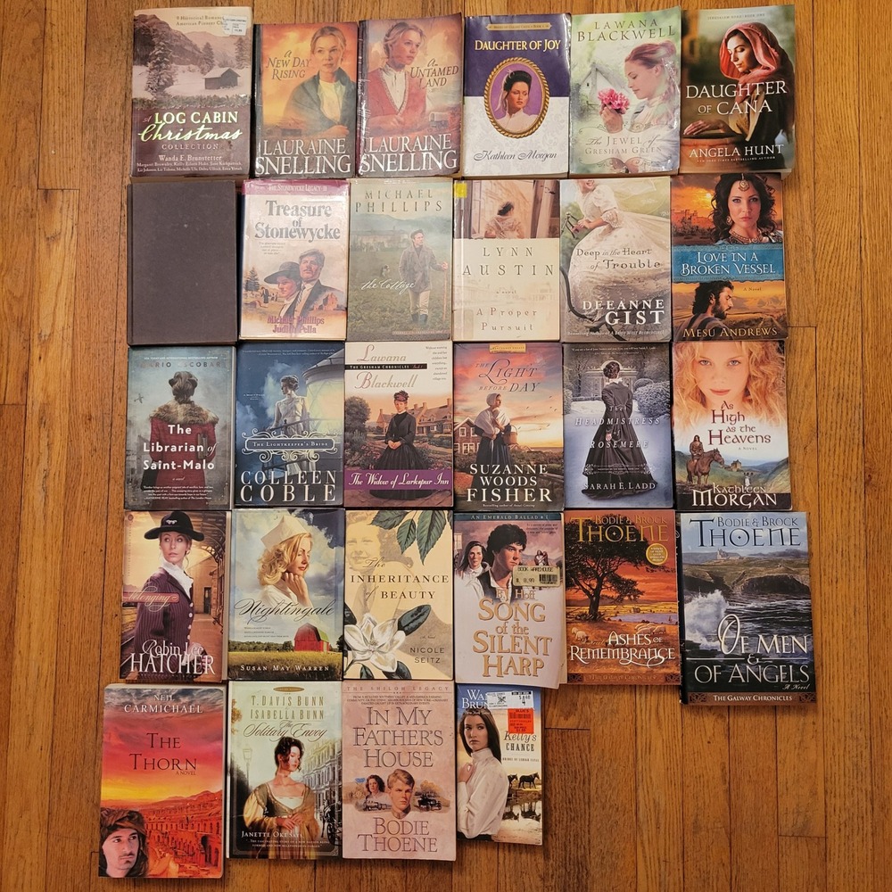 28 Christian Historical Fiction Romance Books Snelling Thoene Austin Hatcher